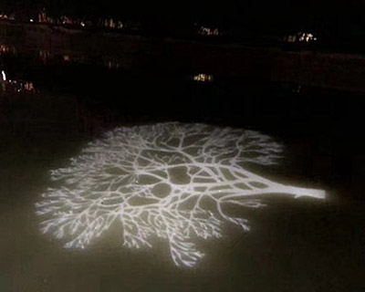 水面河面广告投影灯